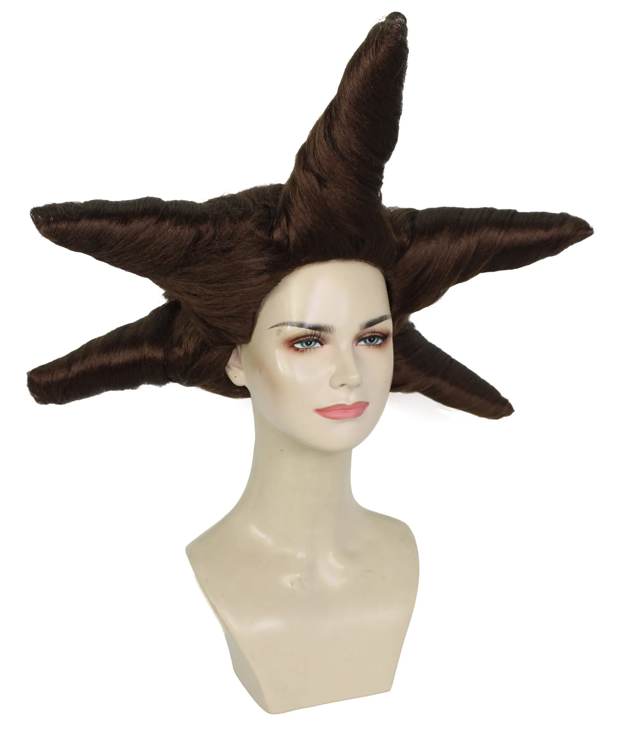 HPO Adult Women's Dramatic Star Shaped Drag Wig I Multiple Color Options I Flame-retardant Synthetic Fiber