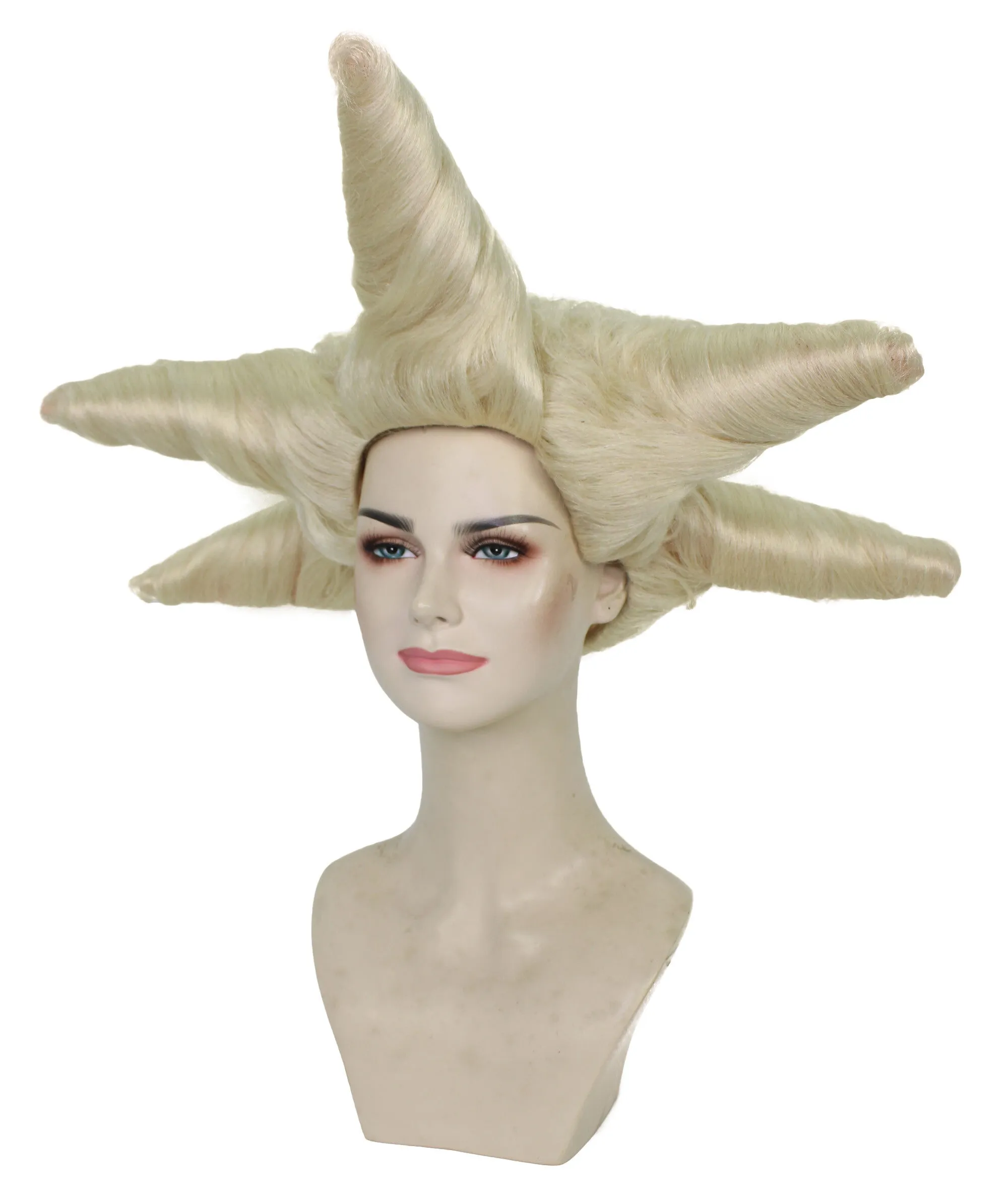 HPO Adult Women's Dramatic Star Shaped Drag Wig I Multiple Color Options I Flame-retardant Synthetic Fiber