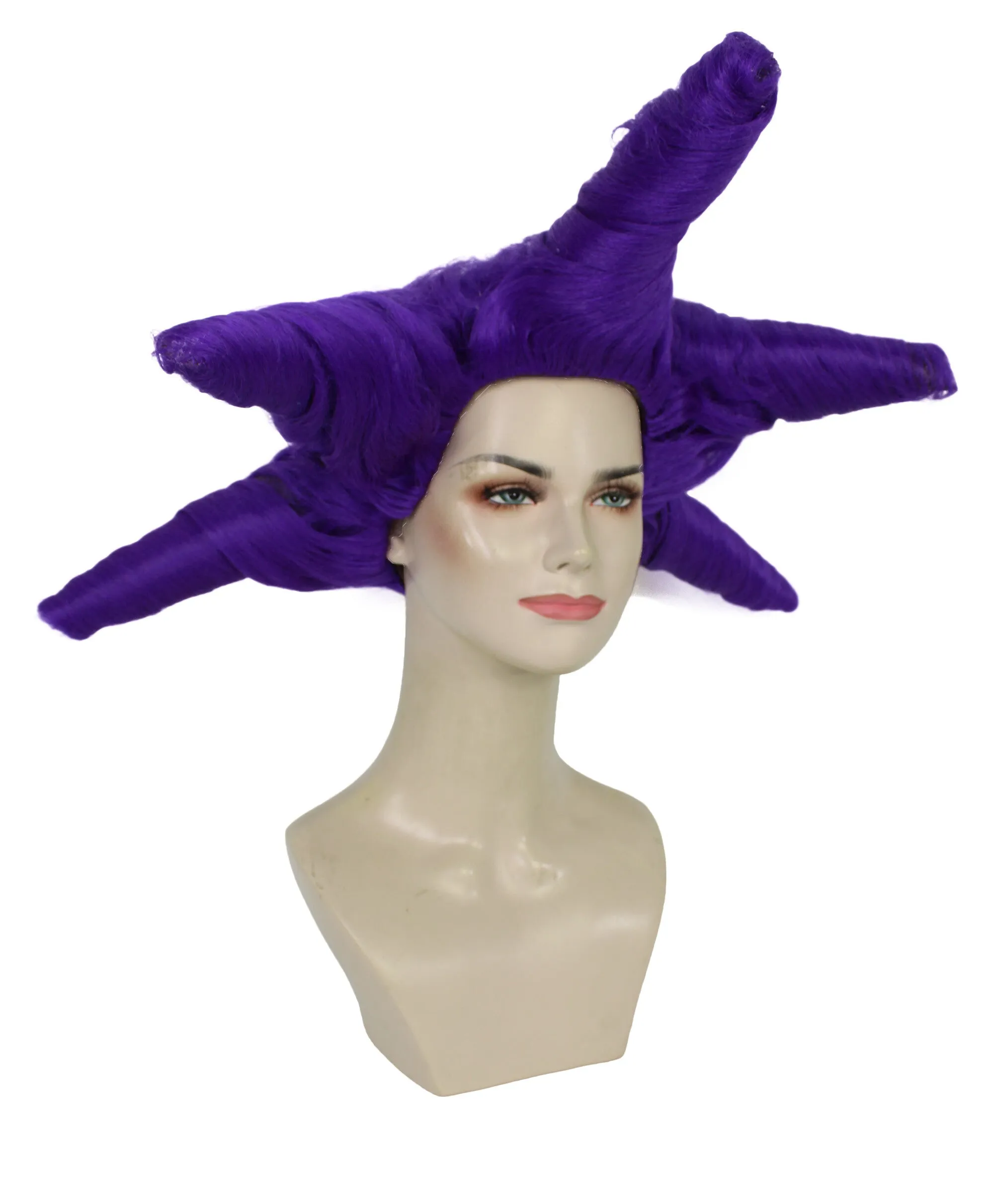 HPO Adult Women's Dramatic Star Shaped Drag Wig I Multiple Color Options I Flame-retardant Synthetic Fiber