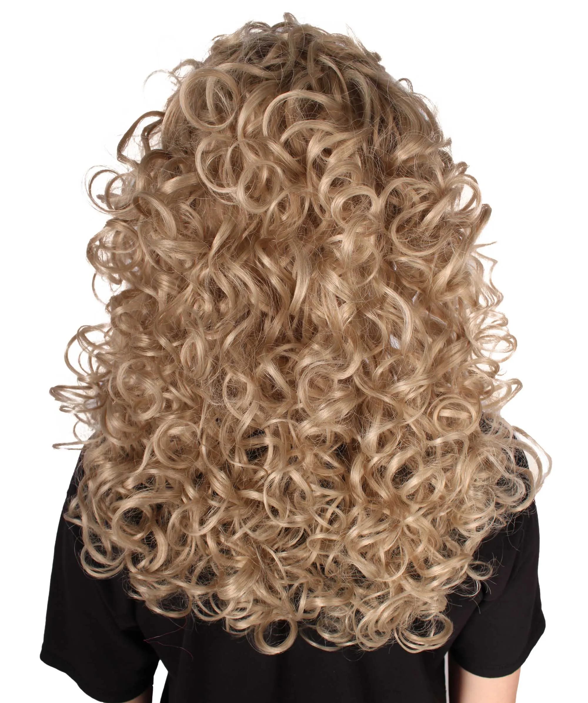 HPO Adult Women's Long Curly Country Singer Wig | Multiple Color Options