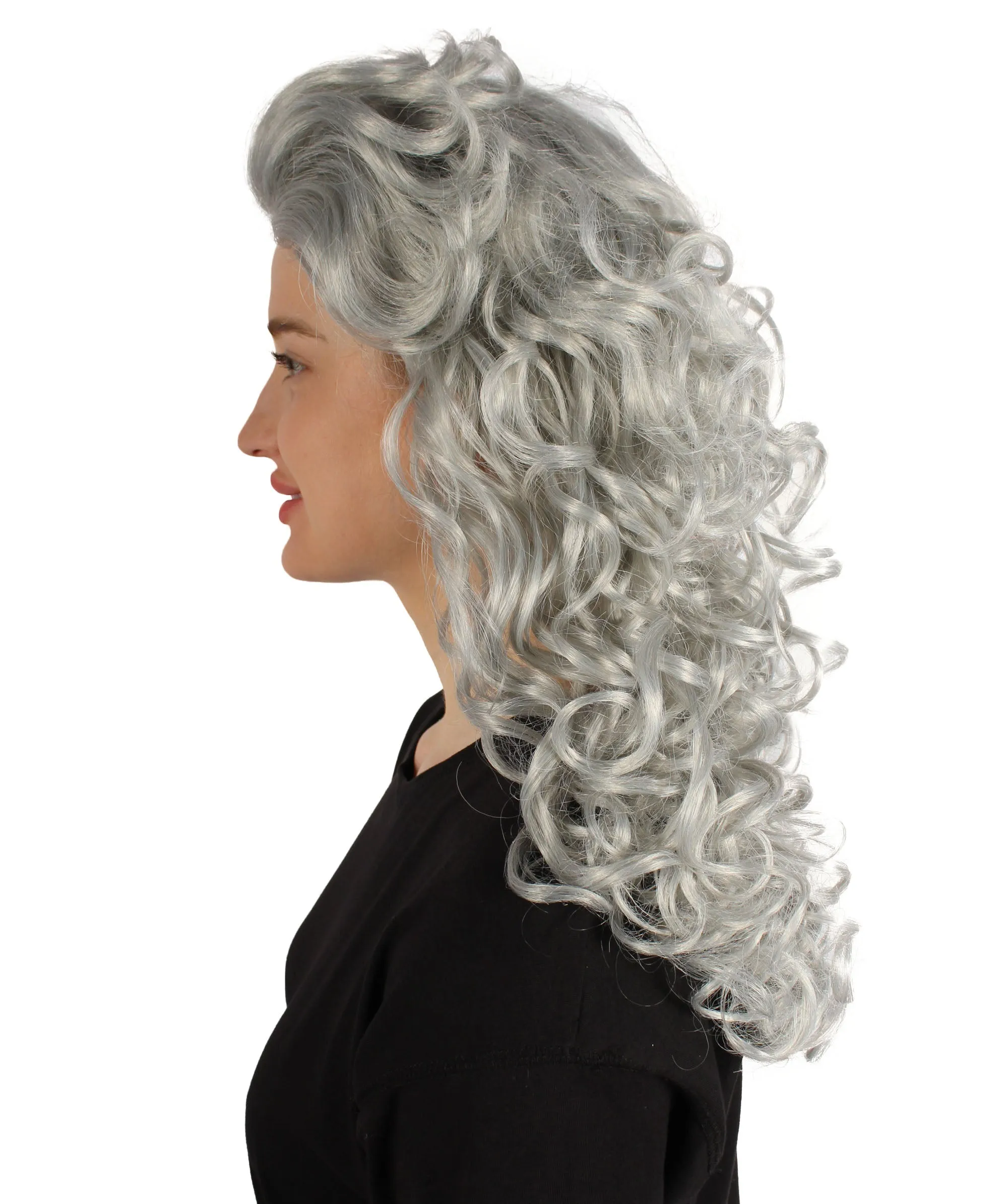 HPO Adult Women's Long Curly Country Singer Wig | Multiple Color Options