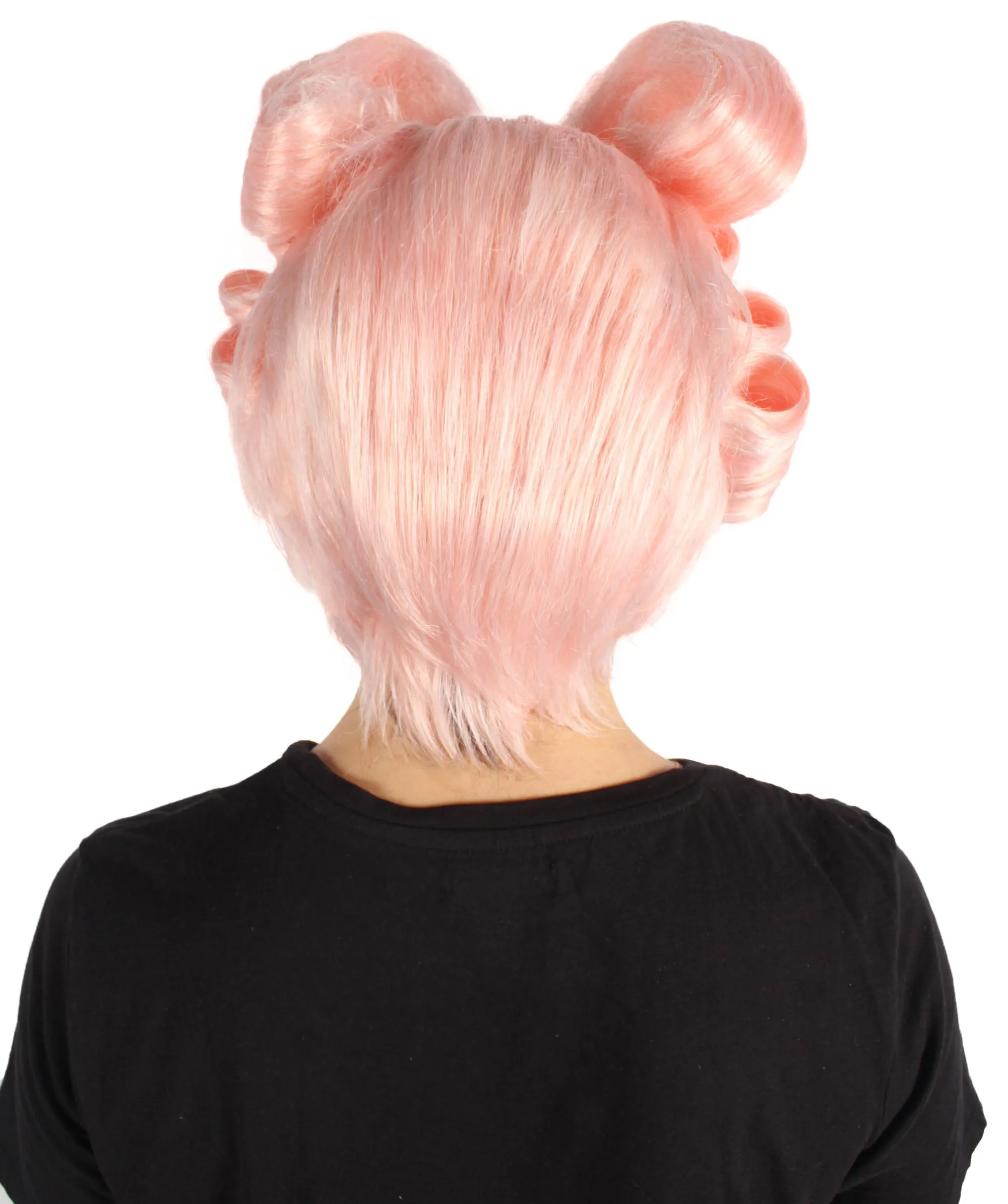 HPO Adult Women's Pink Drag Queen Wig I Perfect for Cosplay I Flame-retardant Synthetic Fiber