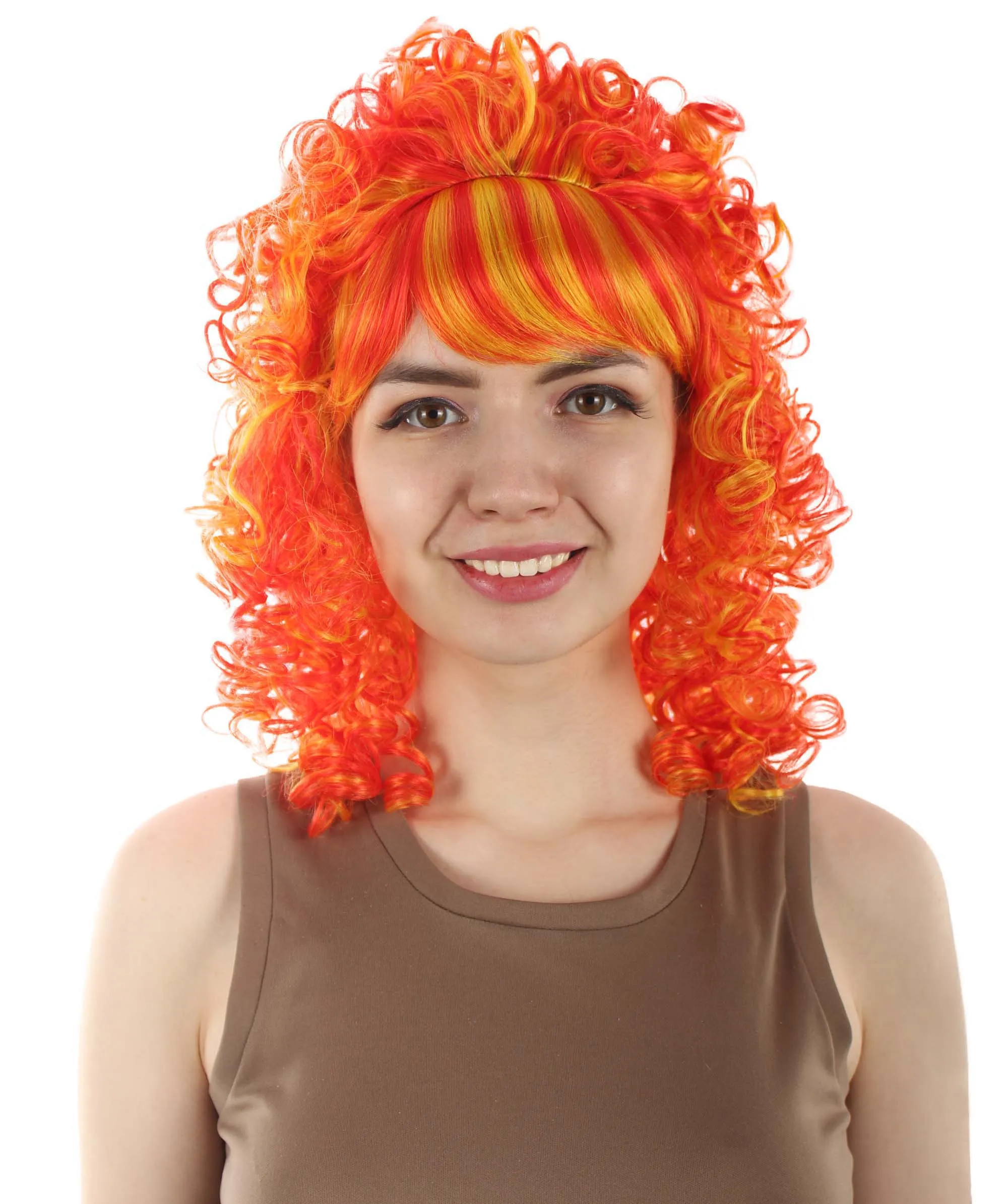 HPO Women's 80's Babe Doll Wig , Multiple Color Options