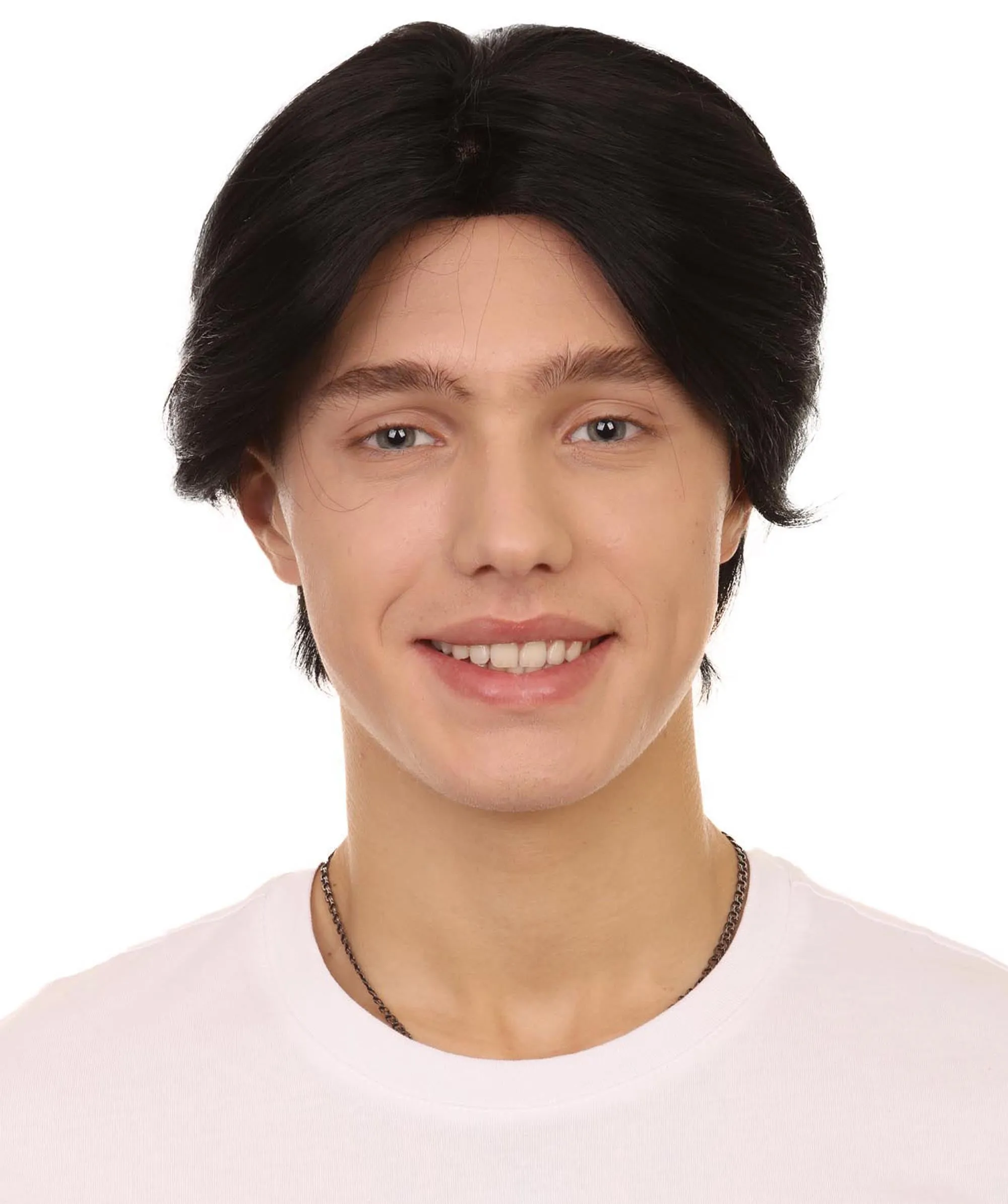 K-Pop Boy Band Two-block Haircut | Men's Multi-Part Lace Front Wig | Premium Halloween Wig