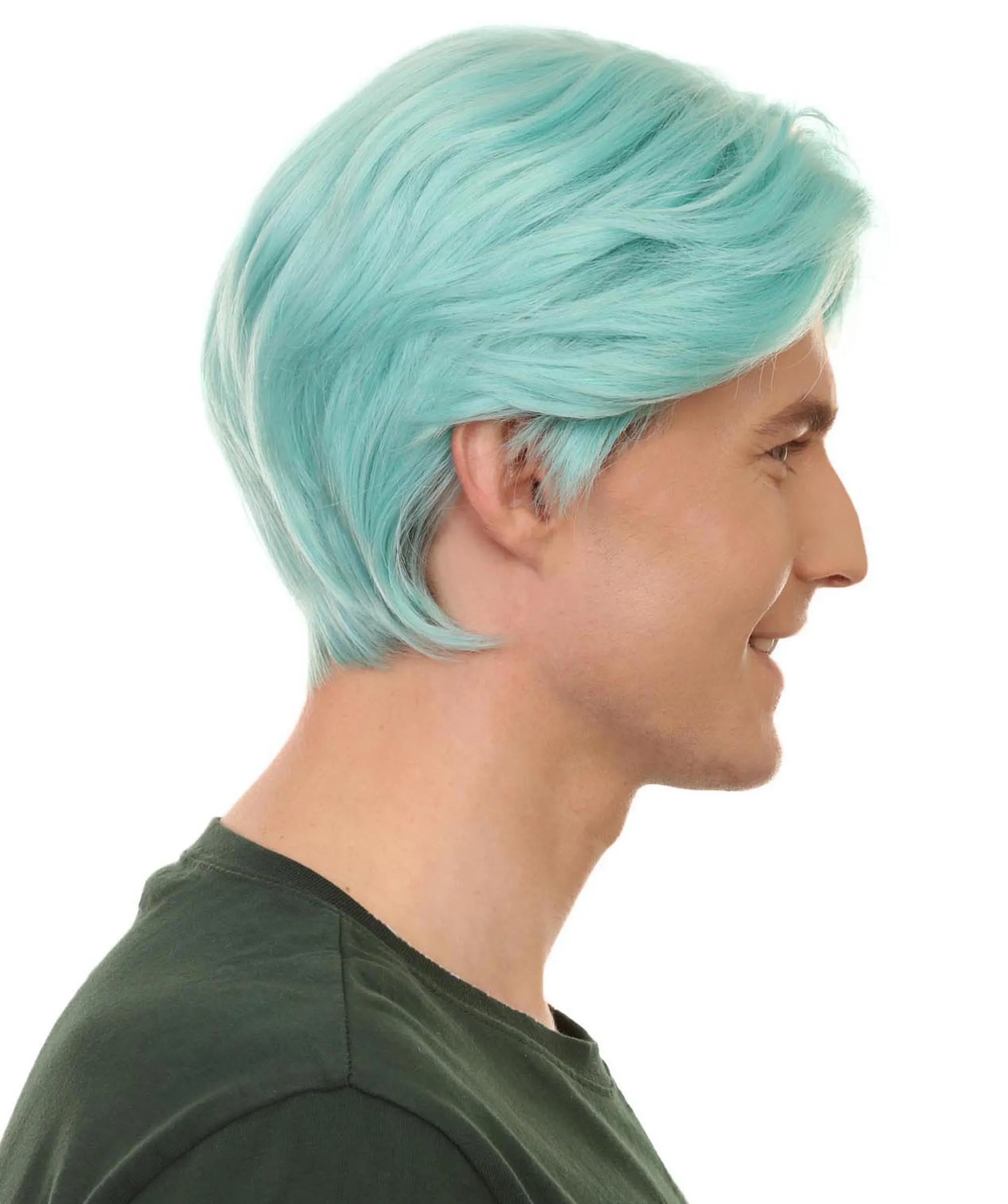 K-Pop Boy Band Two-block Haircut | Men's Multi-Part Lace Front Wig | Premium Halloween Wig