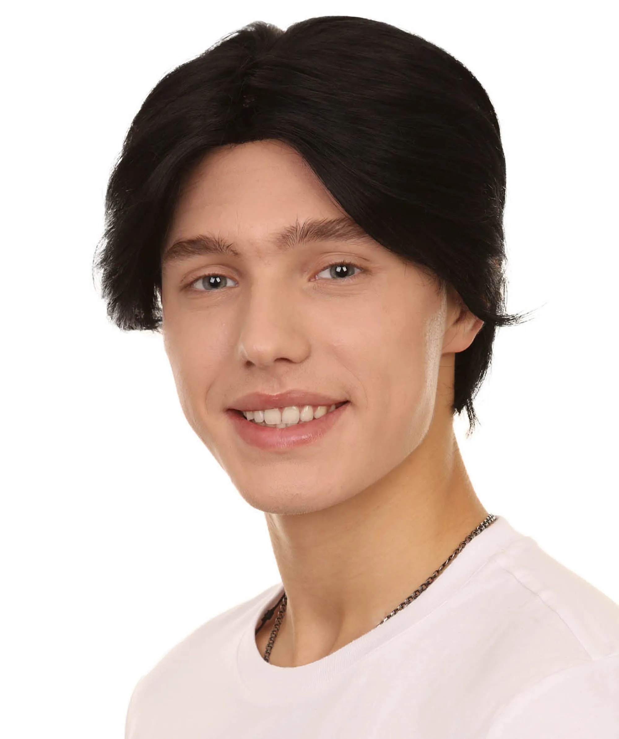 K-Pop Boy Band Two-block Haircut | Men's Multi-Part Lace Front Wig | Premium Halloween Wig