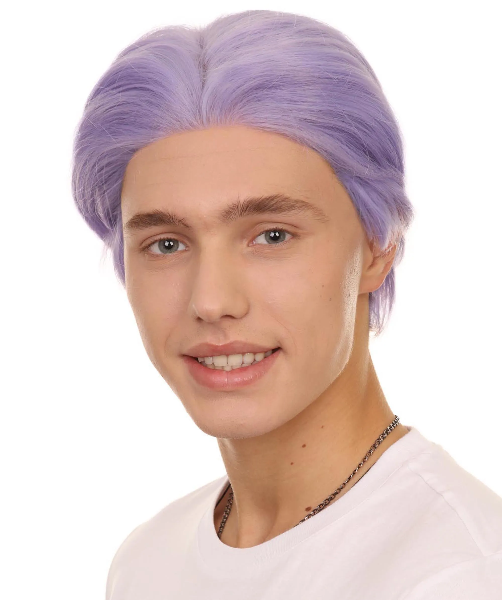 K-Pop Boy Band Two-block Haircut | Men's Multi-Part Lace Front Wig | Premium Halloween Wig