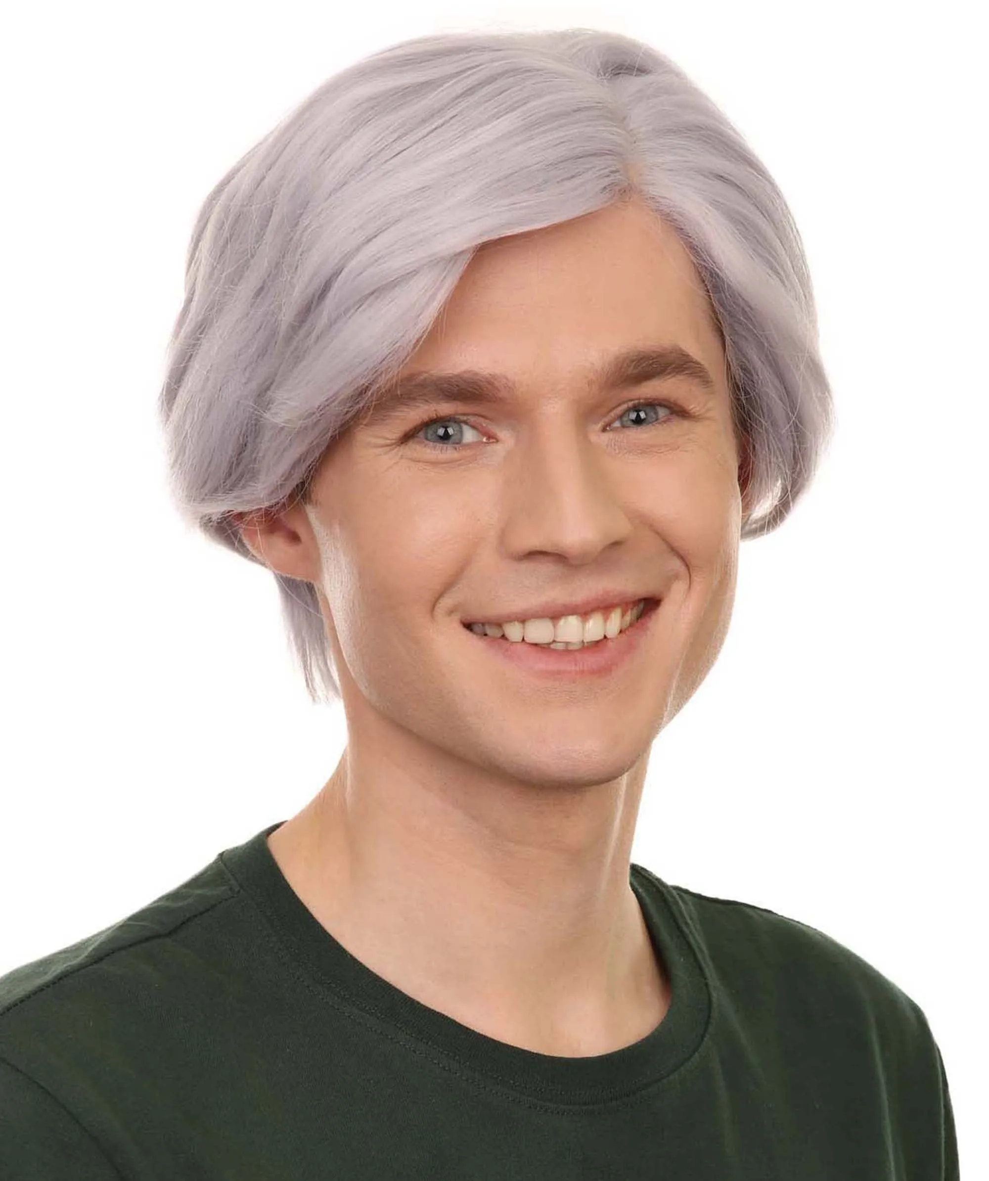 K-Pop Boy Band Two-block Haircut | Men's Multi-Part Lace Front Wig | Premium Halloween Wig