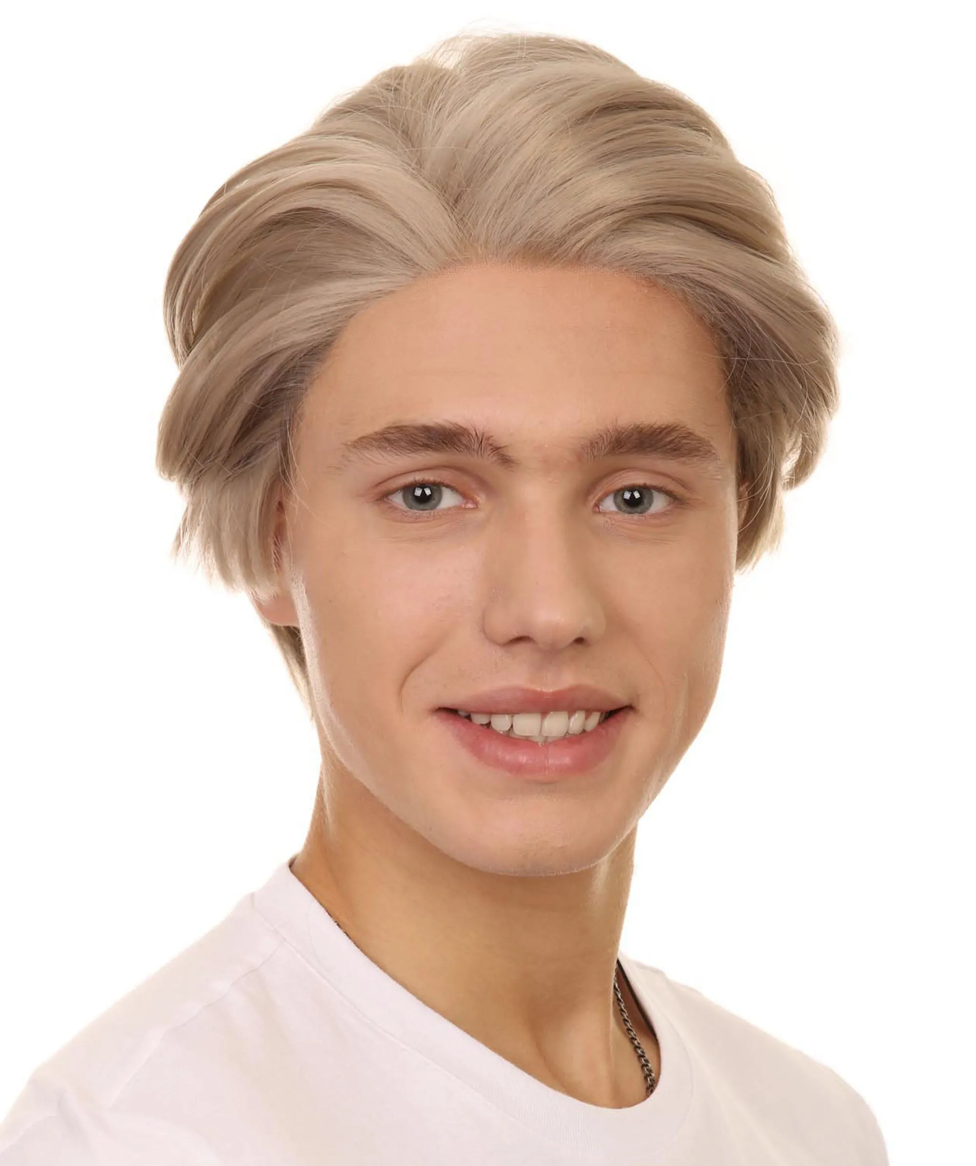 K-Pop Boy Band Two-block Haircut | Men's Multi-Part Lace Front Wig | Premium Halloween Wig