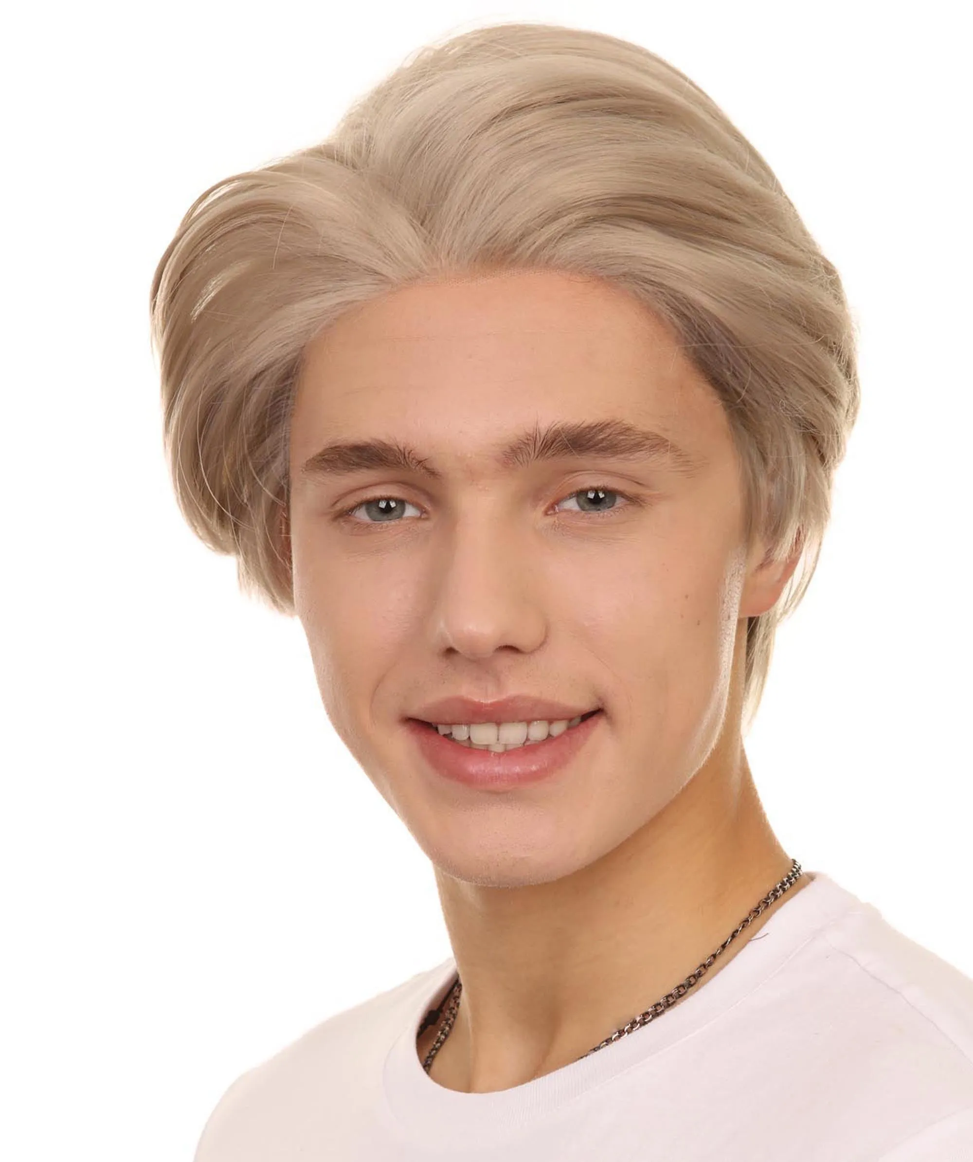 K-Pop Boy Band Two-block Haircut | Men's Multi-Part Lace Front Wig | Premium Halloween Wig