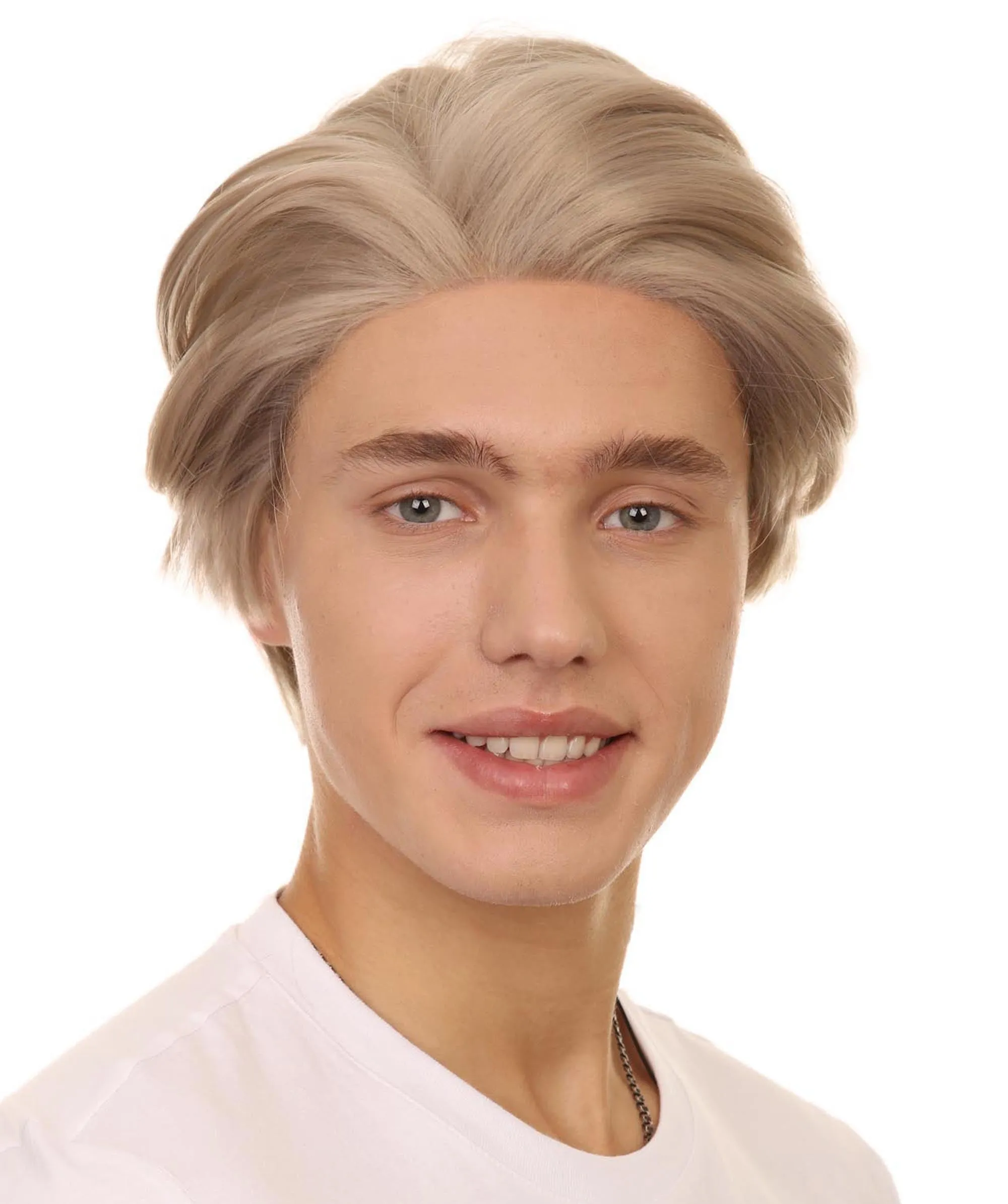 K-Pop Boy Band Two-block Haircut | Men's Multi-Part Lace Front Wig | Premium Halloween Wig