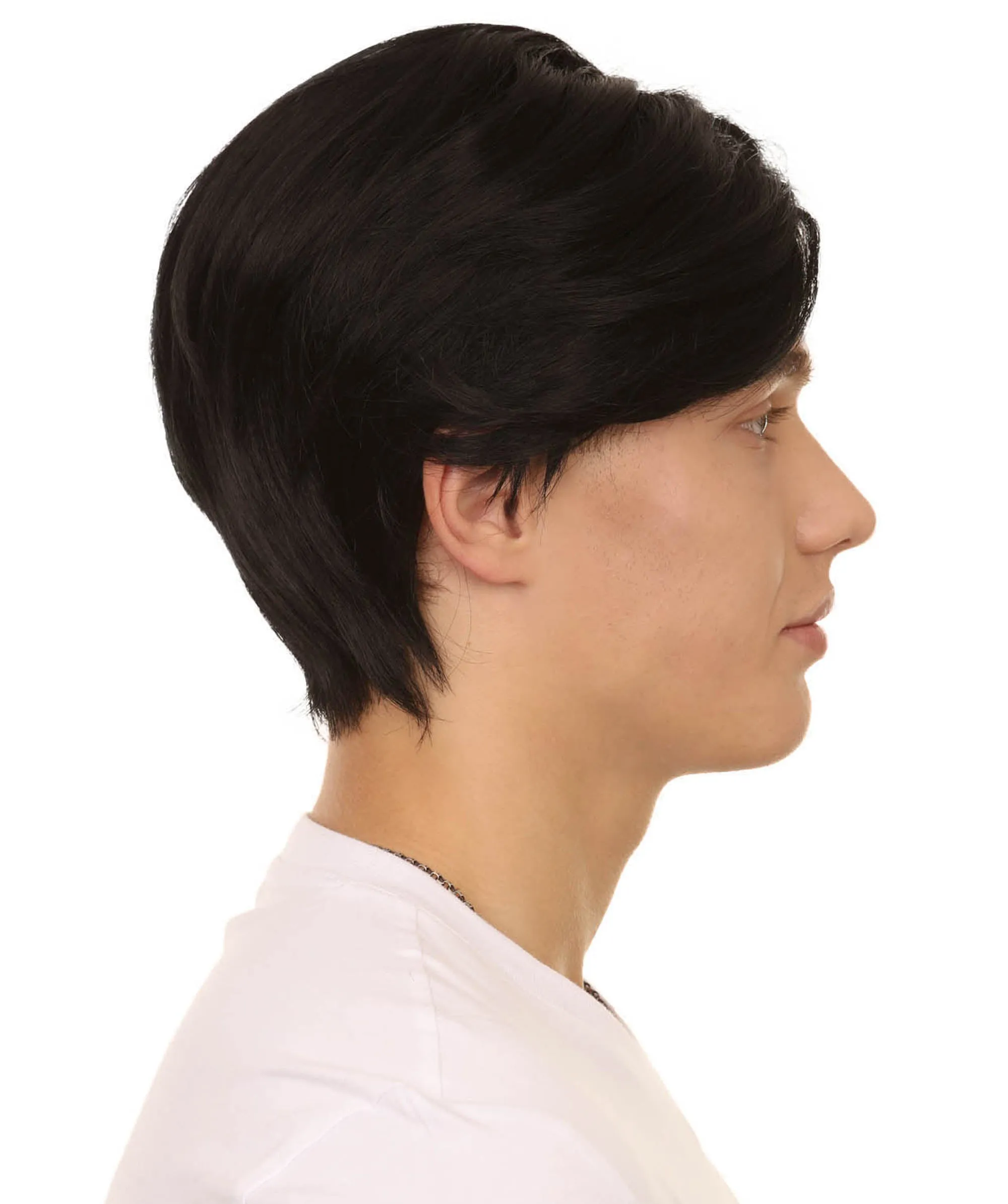 K-Pop Boy Band Two-block Haircut | Men's Multi-Part Lace Front Wig | Premium Halloween Wig