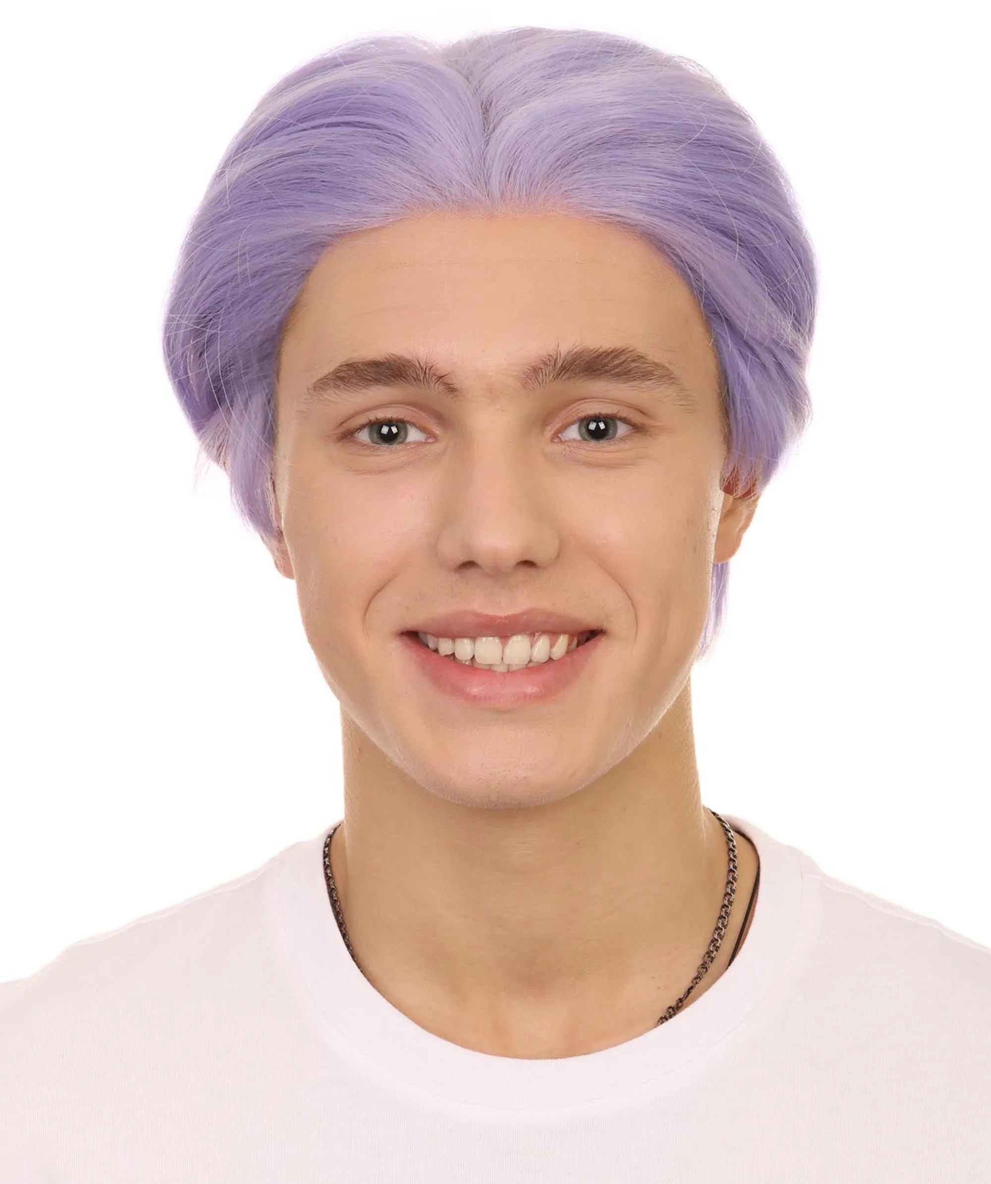 K-Pop Boy Band Two-block Haircut | Men's Multi-Part Lace Front Wig | Premium Halloween Wig