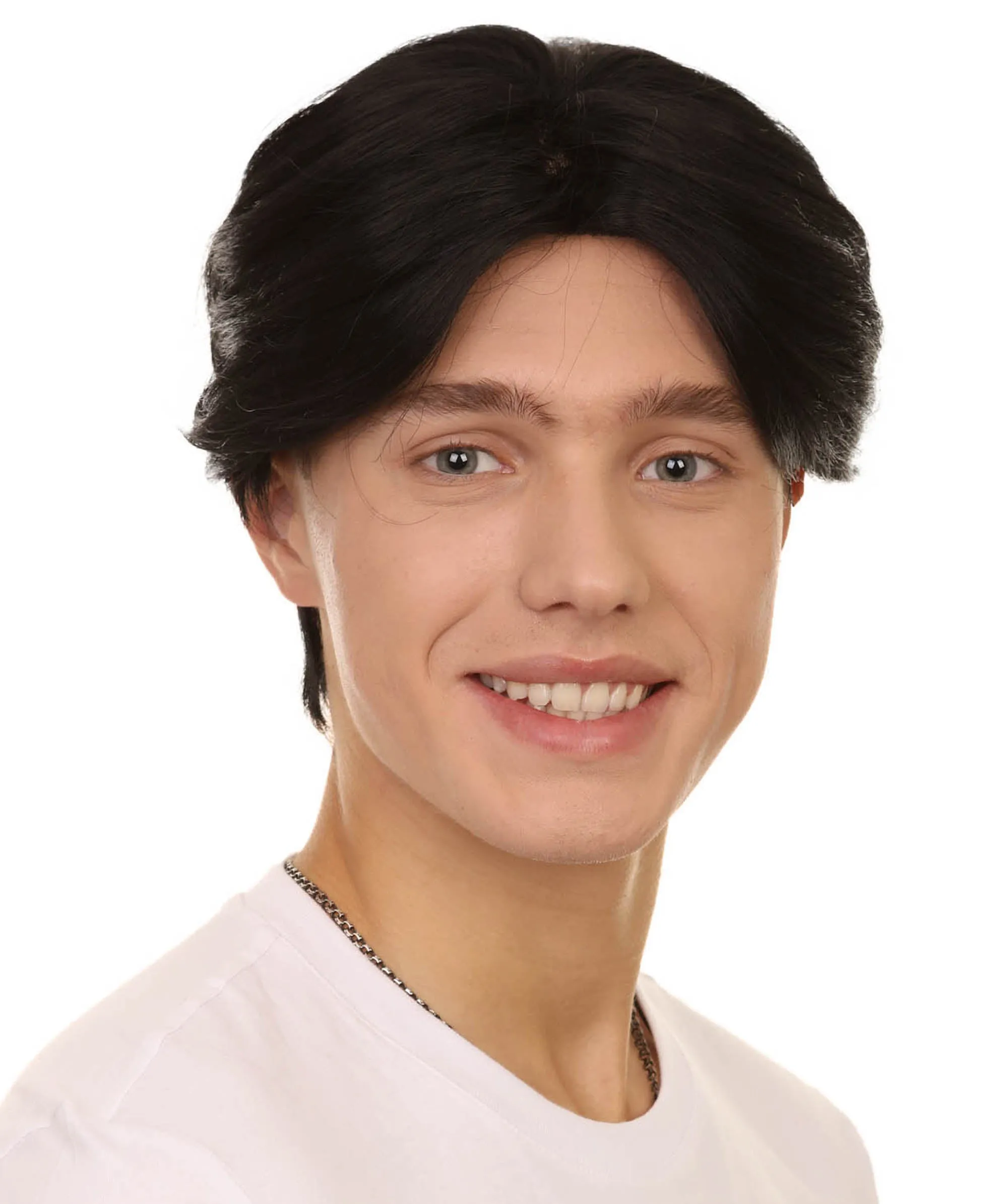 K-Pop Boy Band Two-block Haircut | Men's Multi-Part Lace Front Wig | Premium Halloween Wig