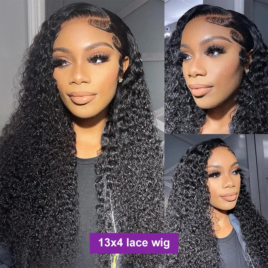 Kinky Curly 13x4 Lace Front Human Hair Wig – Premium Glueless & Pre-Plucked for Women