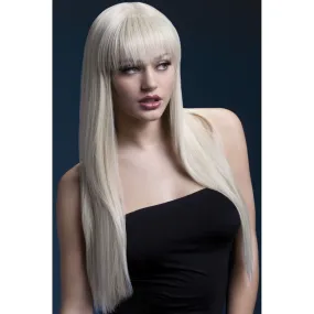 Long Blonde Straight Fever Wig with Fringe - Jessica