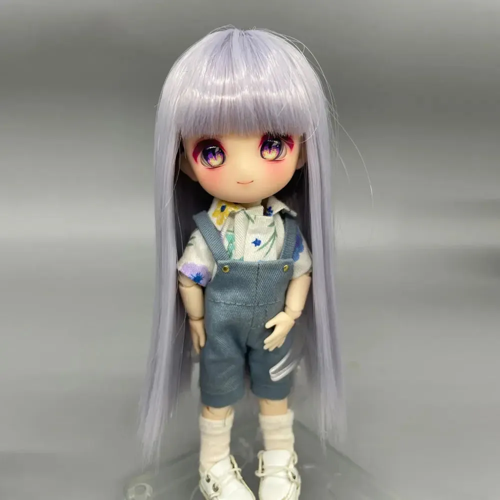 OB11 Doll Wigs | Soft Cute Hair with Bangs, Long Hair Wig for 1/12 BJD, GSC, YMY Dolls