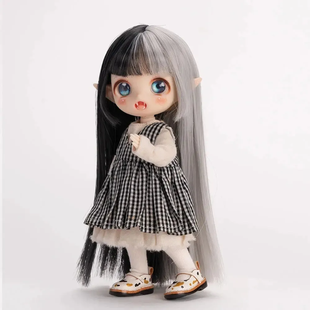 OB11 Doll Wigs | Soft Cute Hair with Bangs, Long Hair Wig for 1/12 BJD, GSC, YMY Dolls