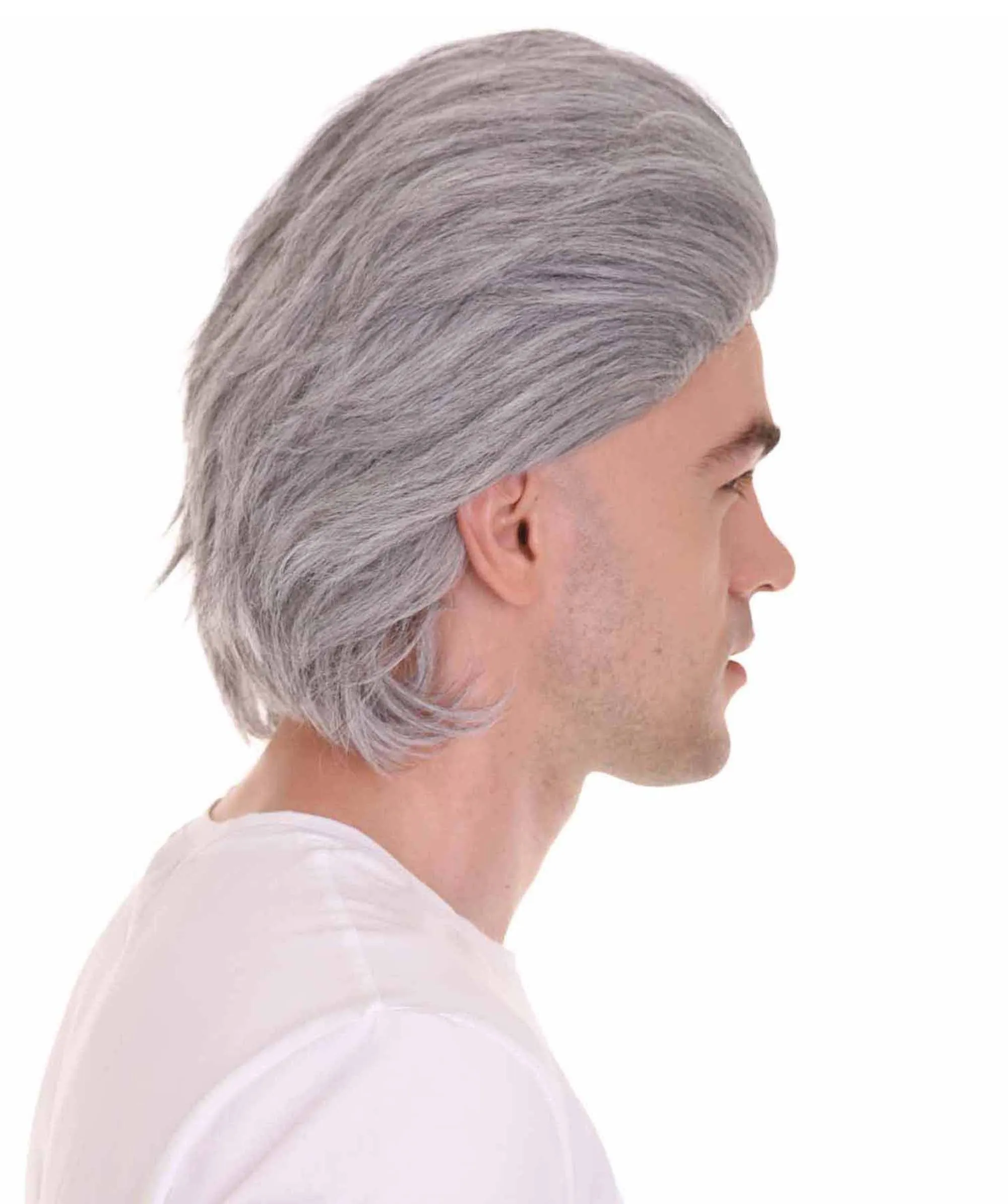 Old-Men Wig | Grey Party Wigs | Premium Breathable Capless Cap