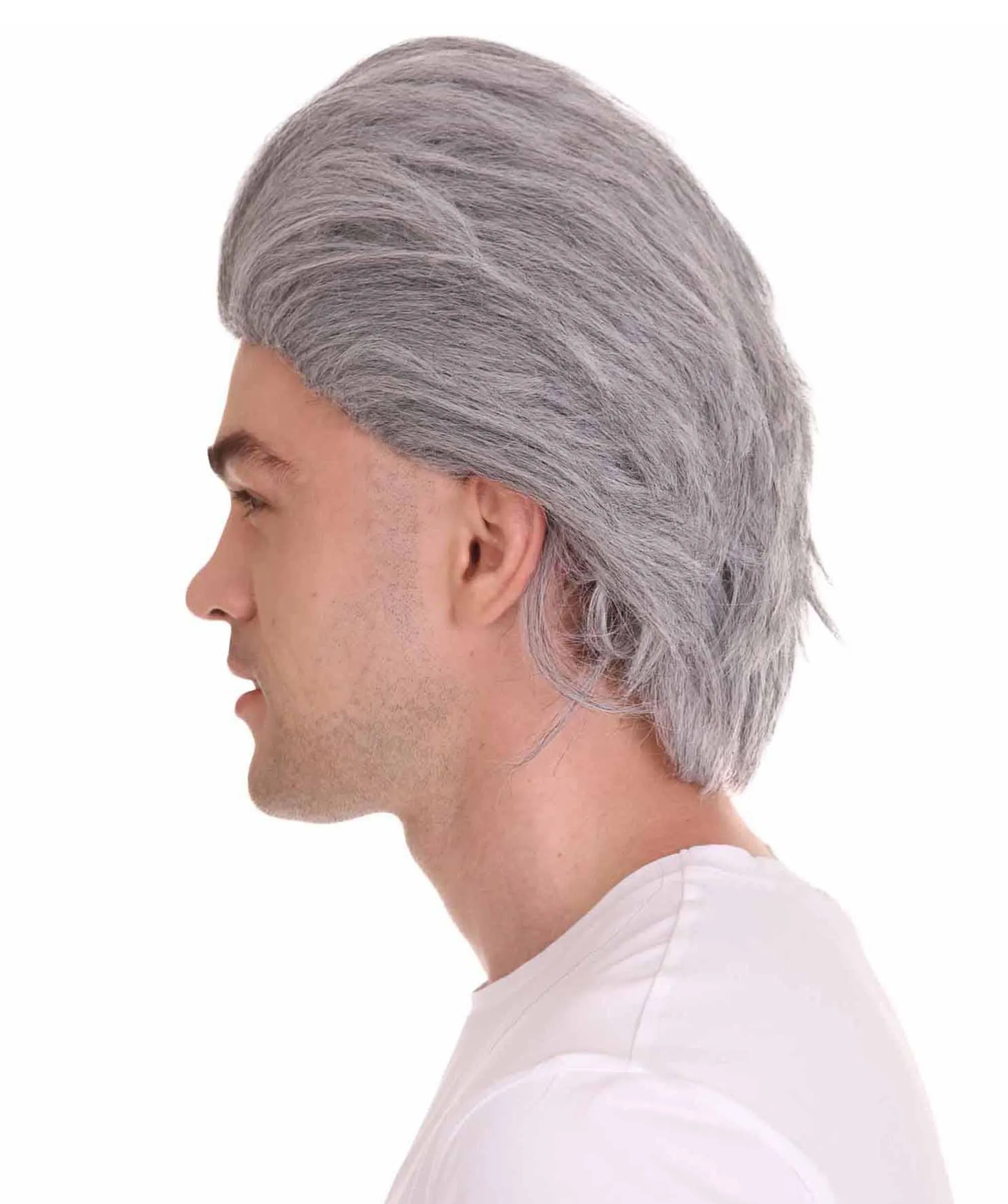 Old-Men Wig | Grey Party Wigs | Premium Breathable Capless Cap