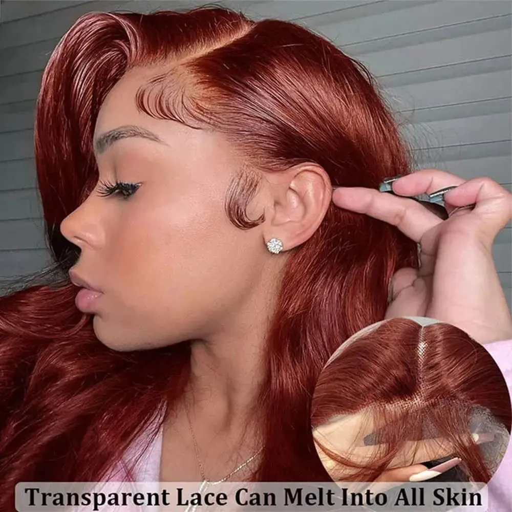 TEEK - Reddish Brown Body Wave Wig